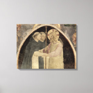 Christus begrüßt zwei dominikanische Friars (fresc Leinwanddruck