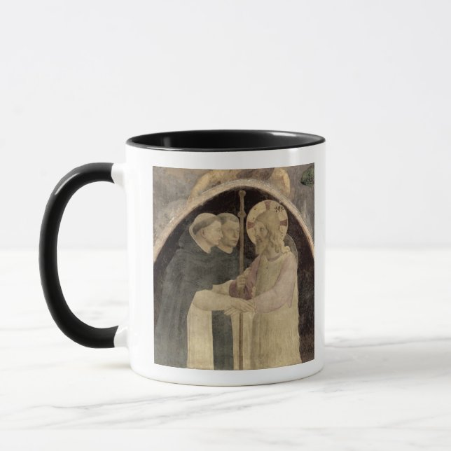 Christus begrüßt zwei dominikanische Mönche, Tasse (Links)
