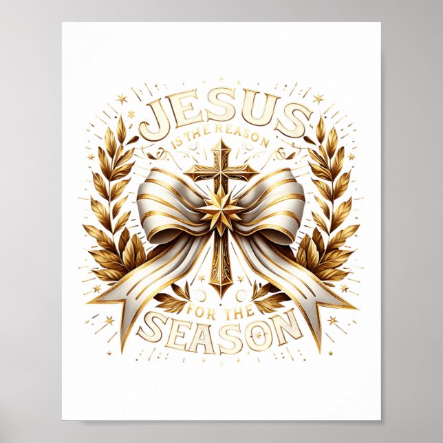 Christus Christlich Jesus ist der Grund Poster (Vorne)