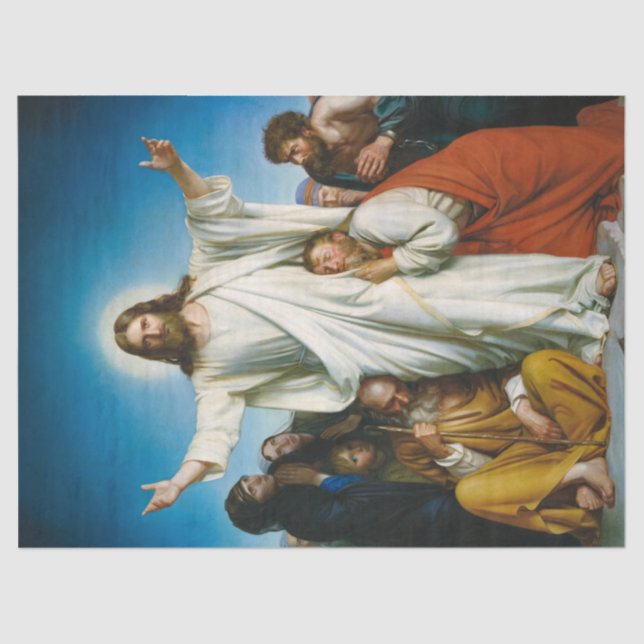 Christus Consolator von Carl Bloch Seidenpapier (Vorderseite)