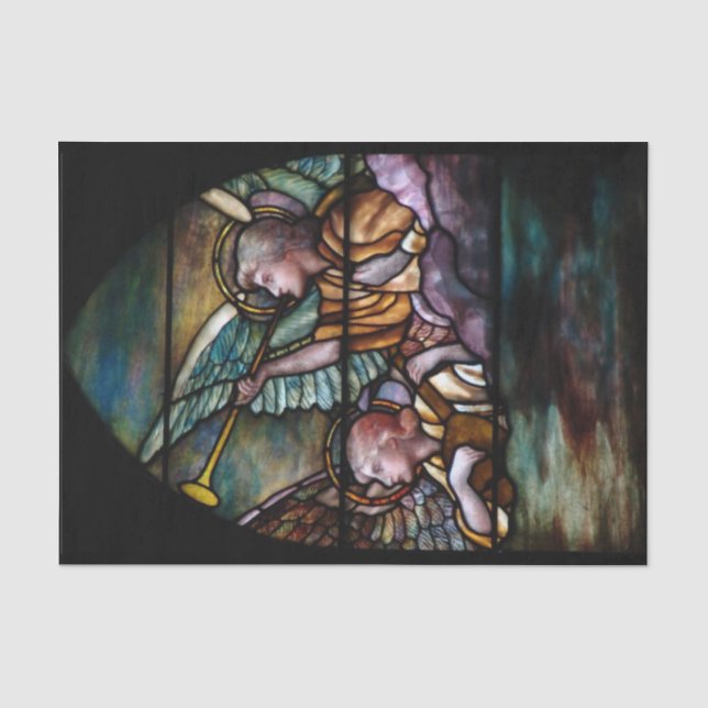 Christus das hoher Priester-Buntglas-Weihnachten Seidenpapier (Vorderseite)
