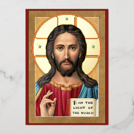 Christus das Licht der Welt Folieneinladung