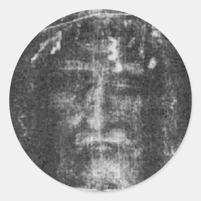 Christus - das Tuch von Turin Runder Aufkleber (Vorderseite)