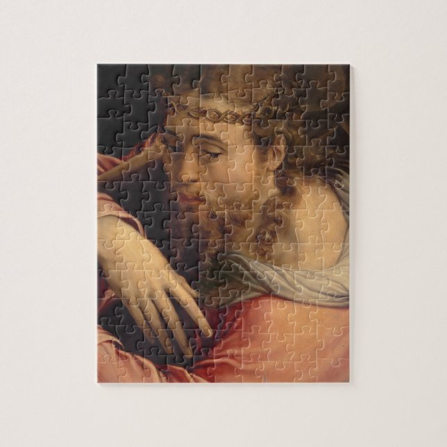 Christus, der das Kreuz, 1540-45 (Öl, trägt auf (Vertikal)