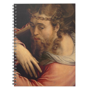Christus, der das Kreuz, 1540-45 (Öl, trägt auf Notizblock