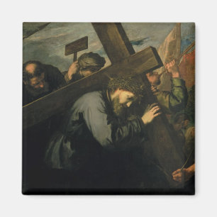 Christus, der das Kreuz, 1635 trägt Magnet
