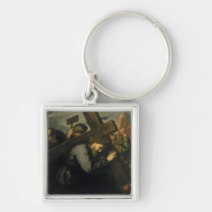 Christus, der das Kreuz, 1635 trägt Schlüsselanhänger
