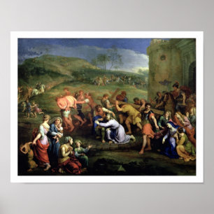 Christus, der das Kreuz, 1684 (Öl, trägt auf Poster