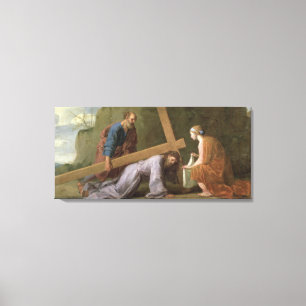 Christus, der das Kreuz, c.1651 trägt Leinwanddruck