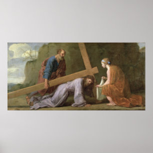 Christus, der das Kreuz, c.1651 trägt Poster