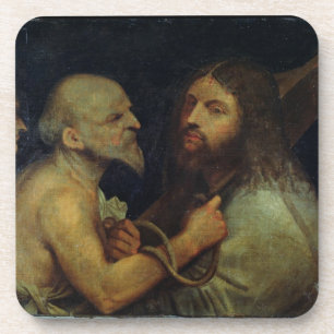 Christus, der das Kreuz trägt Getränkeuntersetzer