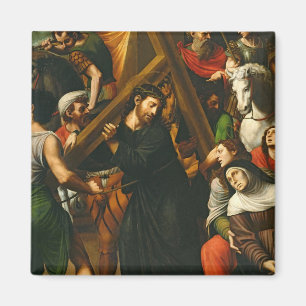 Christus, der das Kreuz trägt Magnet