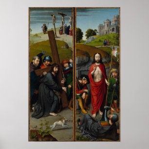 Christus, der das Kreuz trägt Poster