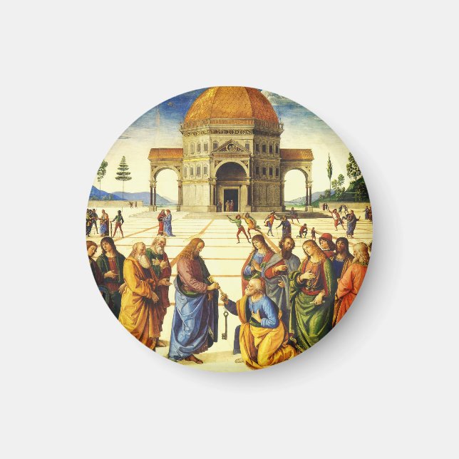 Christus, der dem Heiligen Peter die Schlüssel gib Magnet (Vorne)