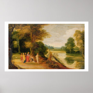 Christus, der den blinden Mann heilt Poster