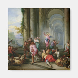 Christus, der die Kaufleute vom Tempel fährt Magnet