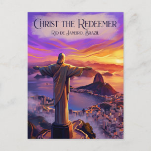 Christus der Erlöser Brasilien Postkarte
