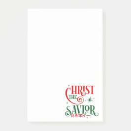 Christus der Erlöser ist Geboren Post-it Klebezettel