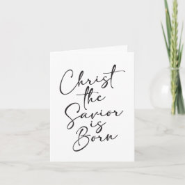 Christus der Erlöser ist Geboren Stille Nacht Weih Karte
