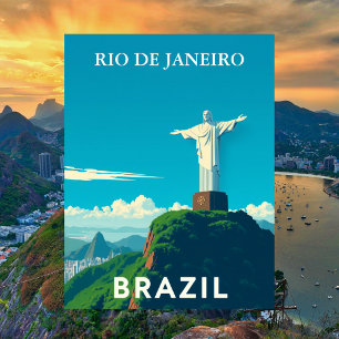 Christus der Erlöser Rio de Janeiro Brasilien Reis Postkarte