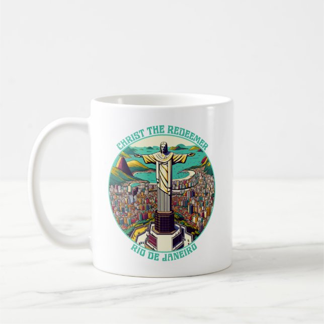 Christus der Erlöser, Rio de Janeiro Kaffeetasse (Links)