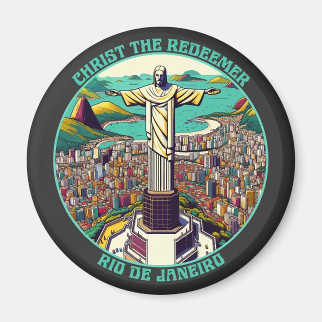 Christus der Erlöser, Rio de Janeiro Magnet (Vorne)