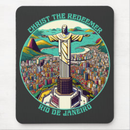 Christus der Erlöser, Rio de Janeiro Mousepad