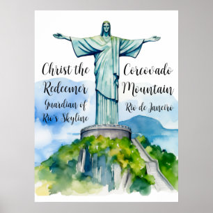 Christus der Erlöser: Wächter der Skyline von Rio Poster