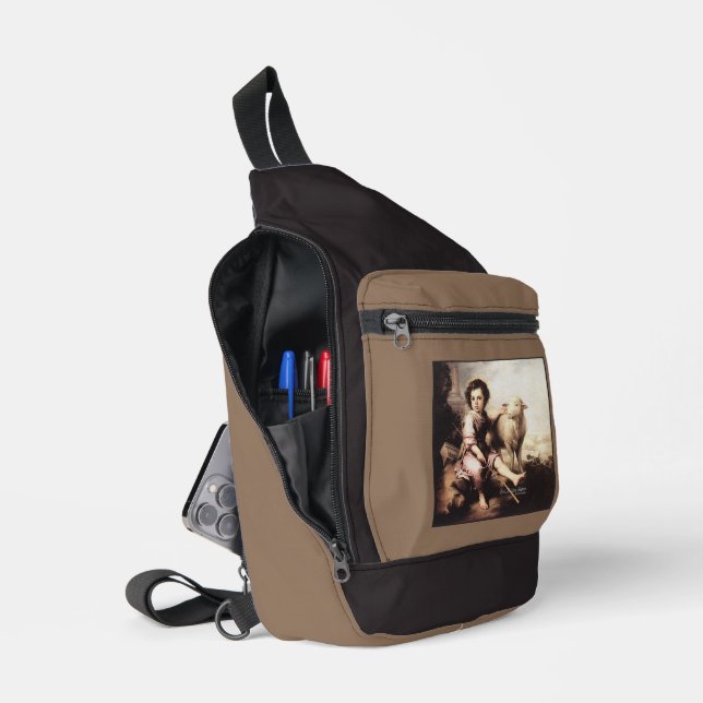 Christus der gute Hirte Crossbody Bag (Offen)