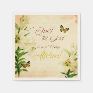 Christus der Herr ist ris heute Papier Napkins Serviette