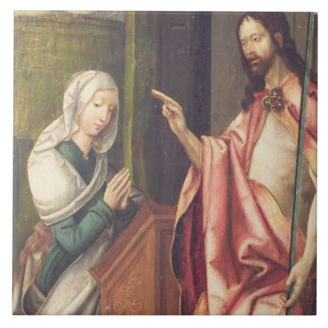 Christus der Redeemer, der eine Frau (Platte, Fliese (Vorderseite)