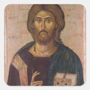 Christus der Redeemer, Quelle des Lebens, Quadratischer Aufkleber