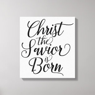 Christus der Retter ist geboren Leinwanddruck