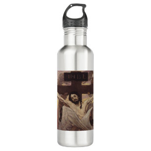 Christus Edelstahlflasche