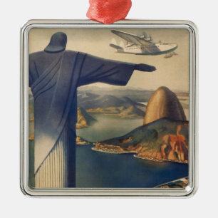 Christus-Erlöser-Statue, Rio de Janeiro, Brasilien Ornament Aus Metall