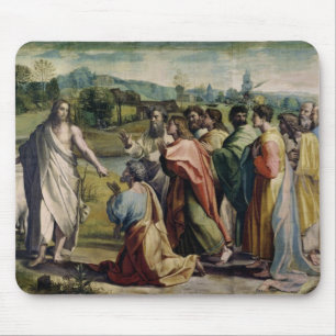 Christus Gebühr zu St Peter (Cartoon für das Sis Mousepad