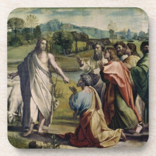 Christus Gebühr zu St Peter (Cartoon für das Sis Untersetzer
