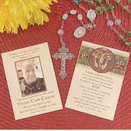 Christus gekreuzigt mit Engel katholische Beerdigu