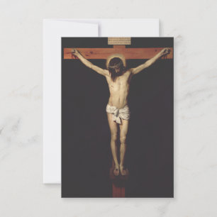 Christus gekreuzigt von Diego Velazquez Dankeskarte