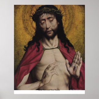 Christus gekrönt von Thorns Poster
