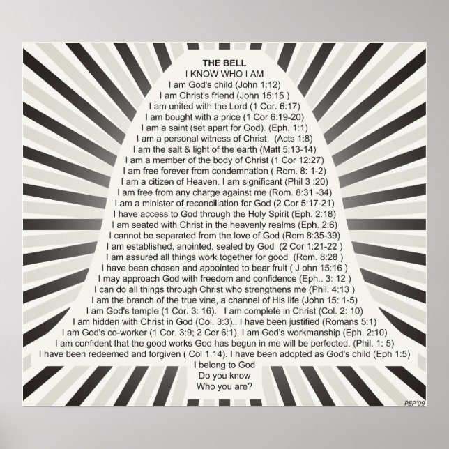 Christus Glocke Poster (Vorne)