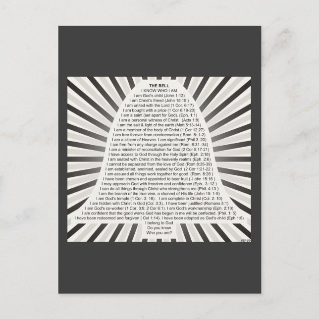 Christus Glocke Postkarte (Vorderseite)