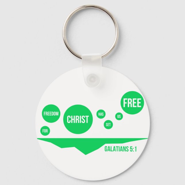 Christus hat uns frei Set - Galaten 5:1 Schlüsselanhänger (Vorderseite)