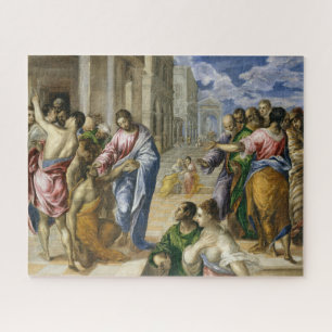 Christus heilt einen Blinden   El Greco  