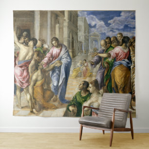 Christus heilt einen Blinden   El Greco   Wandteppich