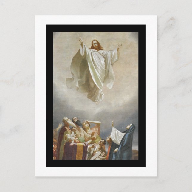 Christus Himmelfahrt zum Himmel Von Aposteln beoba Postkarte (Vorderseite)