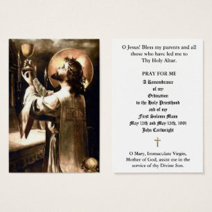 CHRISTUS HOHERPRIESTER ALTAR WEIHE HEILIGE KARTEN