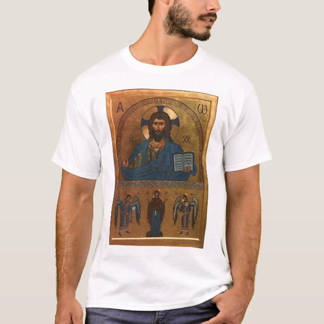 Christus-Ikone T-Shirt (Vorderseite)