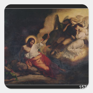 Christus im Garten der Oliven, 1827 Quadratischer Aufkleber