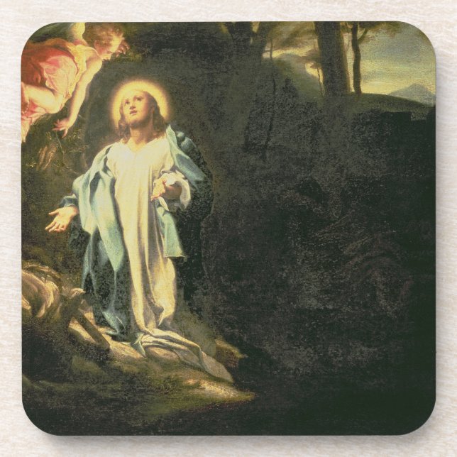 Christus im Garten von Gethsemane 3 Untersetzer (Vorderseite)